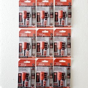 Crescent Apex U-Guard 5 Piece Quick Release Bit Holder 1" Bits Impact Rated New